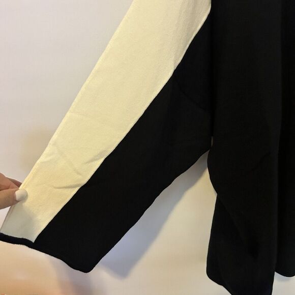 Bob Mackie Sweater Womens 3X Wearable Art Rhinestone Pullover Colorblock mature - Picture 10 of 10